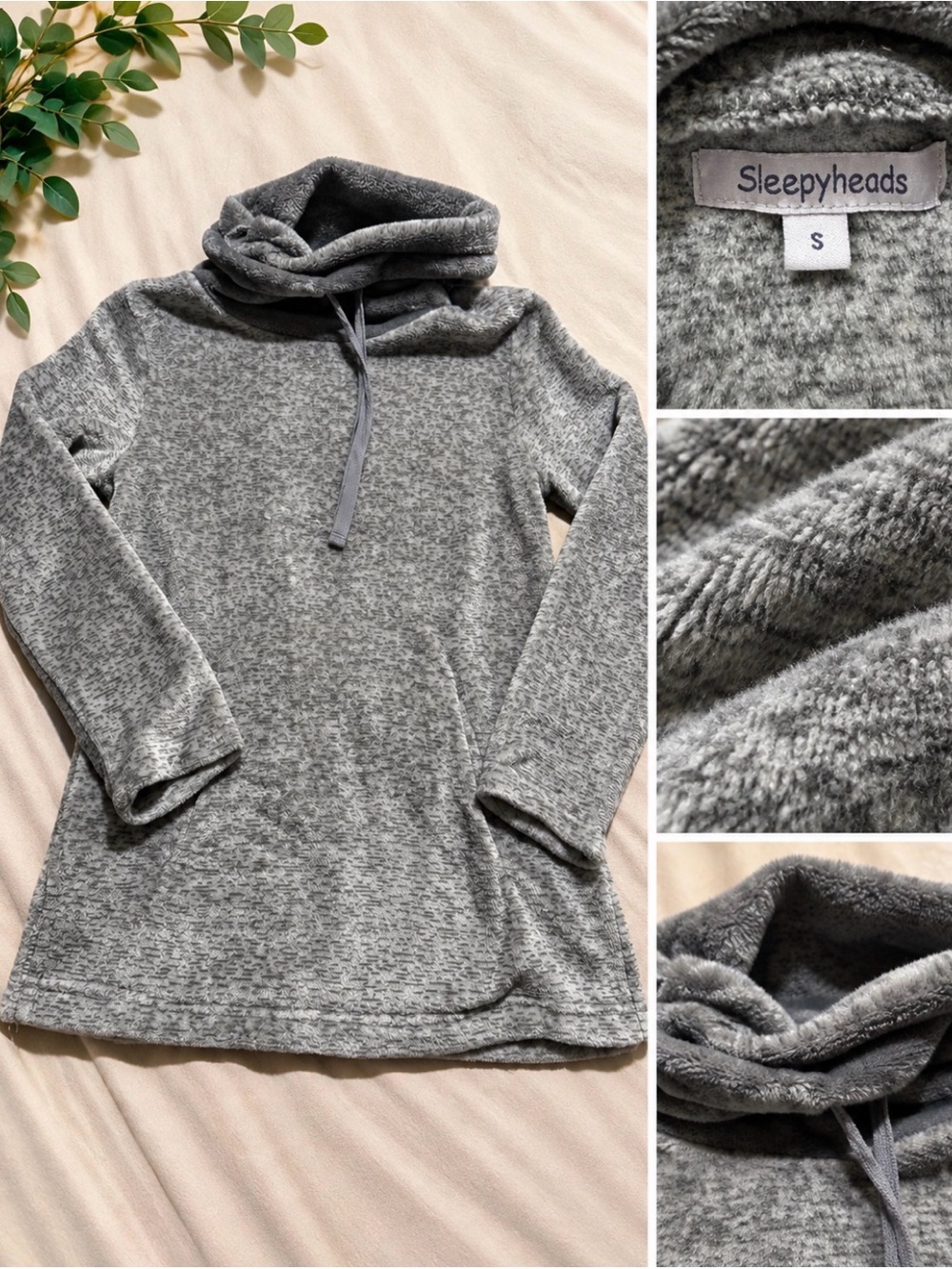 Women's Heather Gray Cozy Cowl Neck Pullover